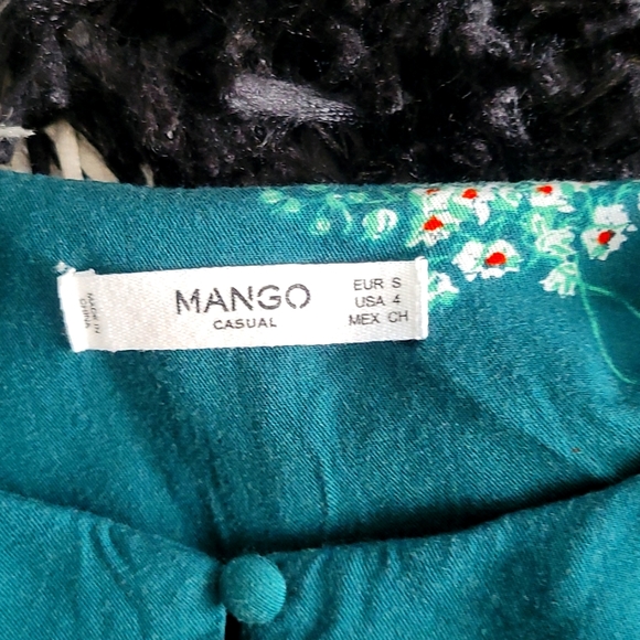 MANGO long sleeved, floral, mini dress - Picture 4 of 4